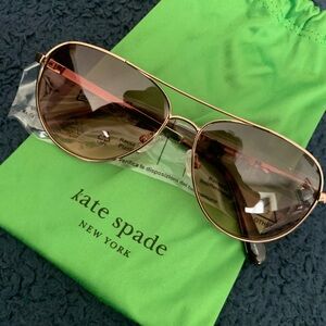Kate Spade Emmaline Rose Gold Sunglasses